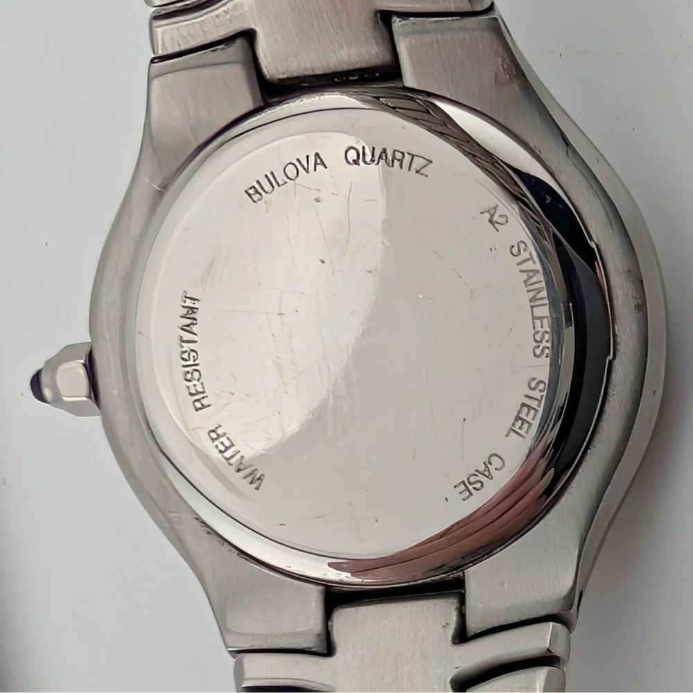 Bulova Corporate Collection 96M33 Women's Black Dial Stainless Steel Watch 6